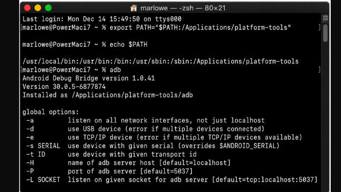 install adb for scrcpy