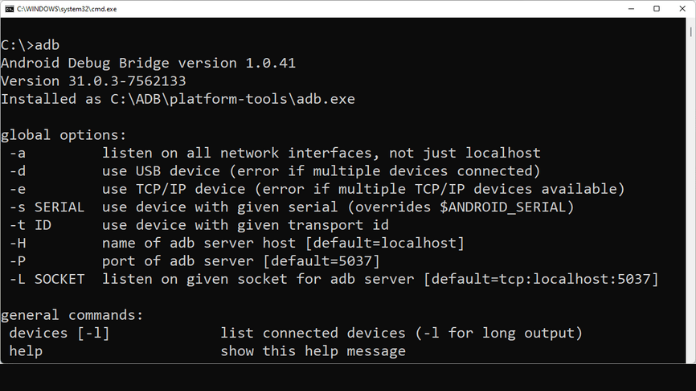 install adb for scrcpy